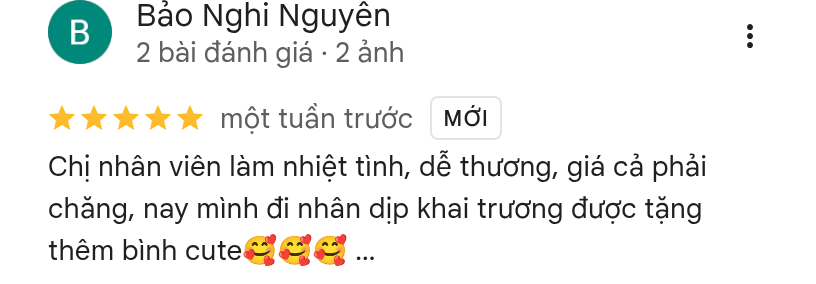 Khách Bảo Nghi Nguyễn đánh giá 5 sao Chuppy Nails trên Google